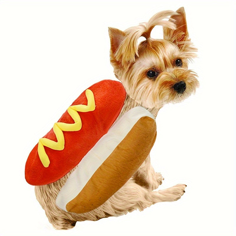 Funny Plush Dog Halloween Costume | Hot Dog Design 1