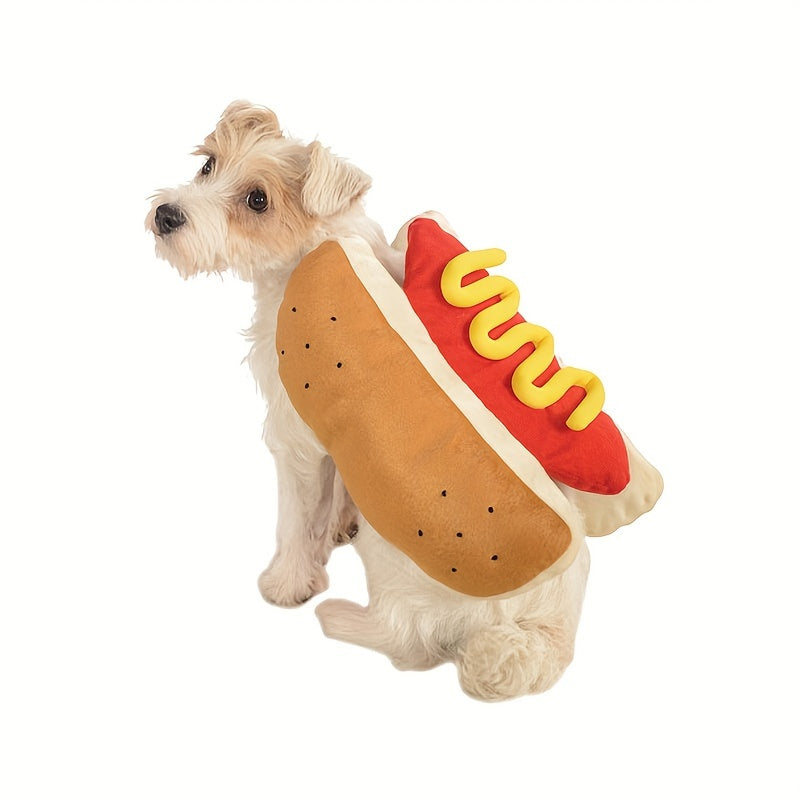 Funny Plush Dog Halloween Costume | Hot Dog Design 2