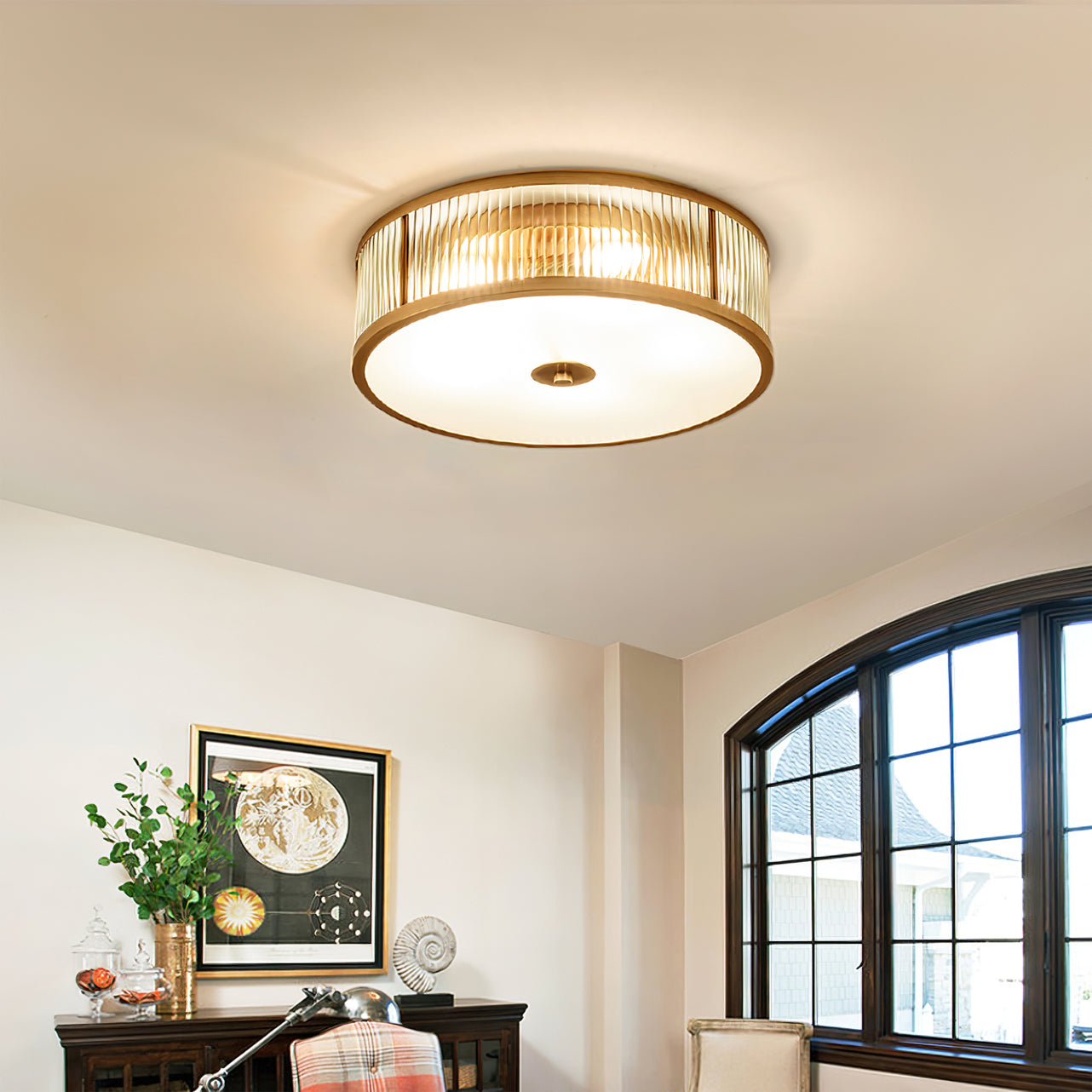 GenevaAura - Deckenlampe mit klassischem Charme und einladender Lichtverteilung