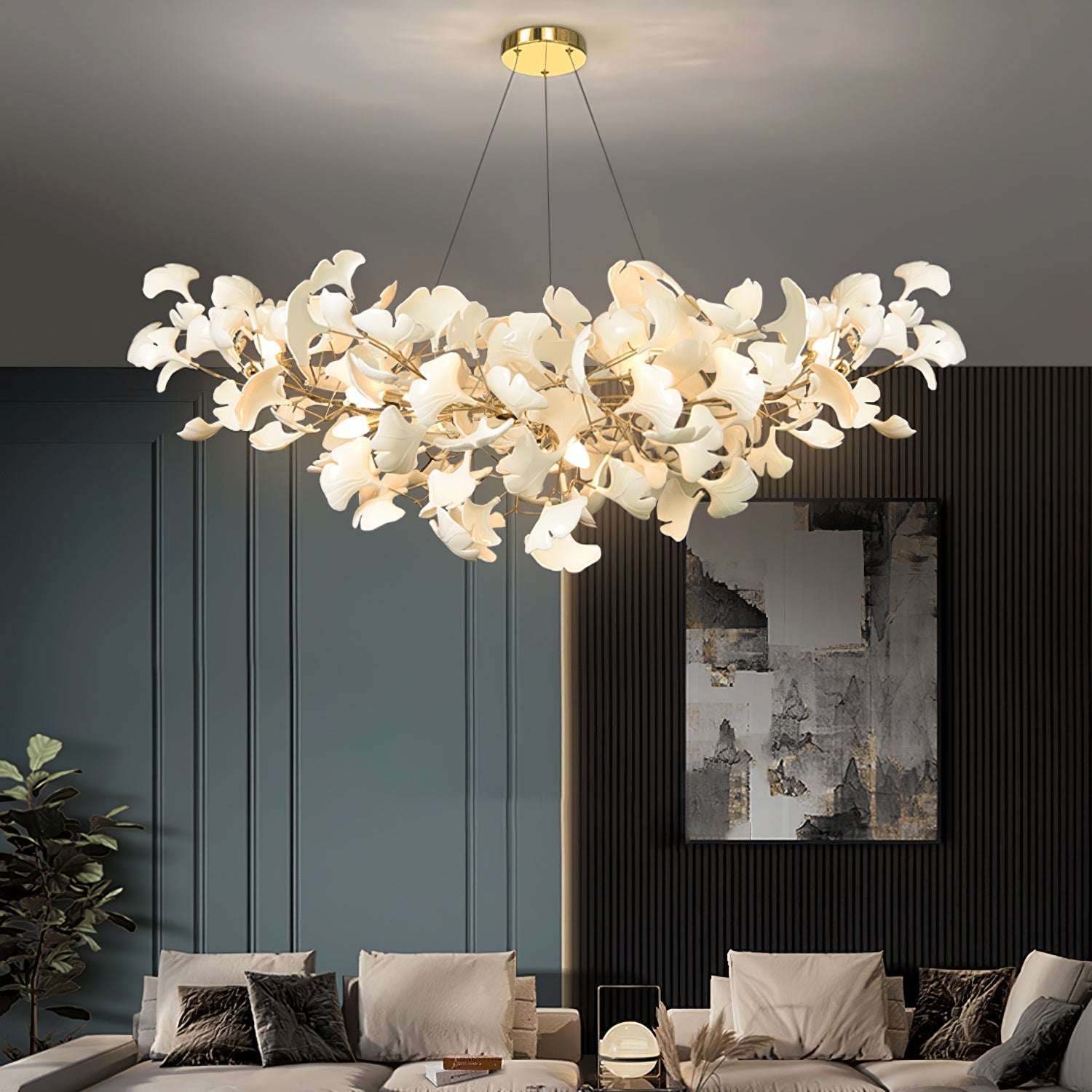 Gingko chandelier 3