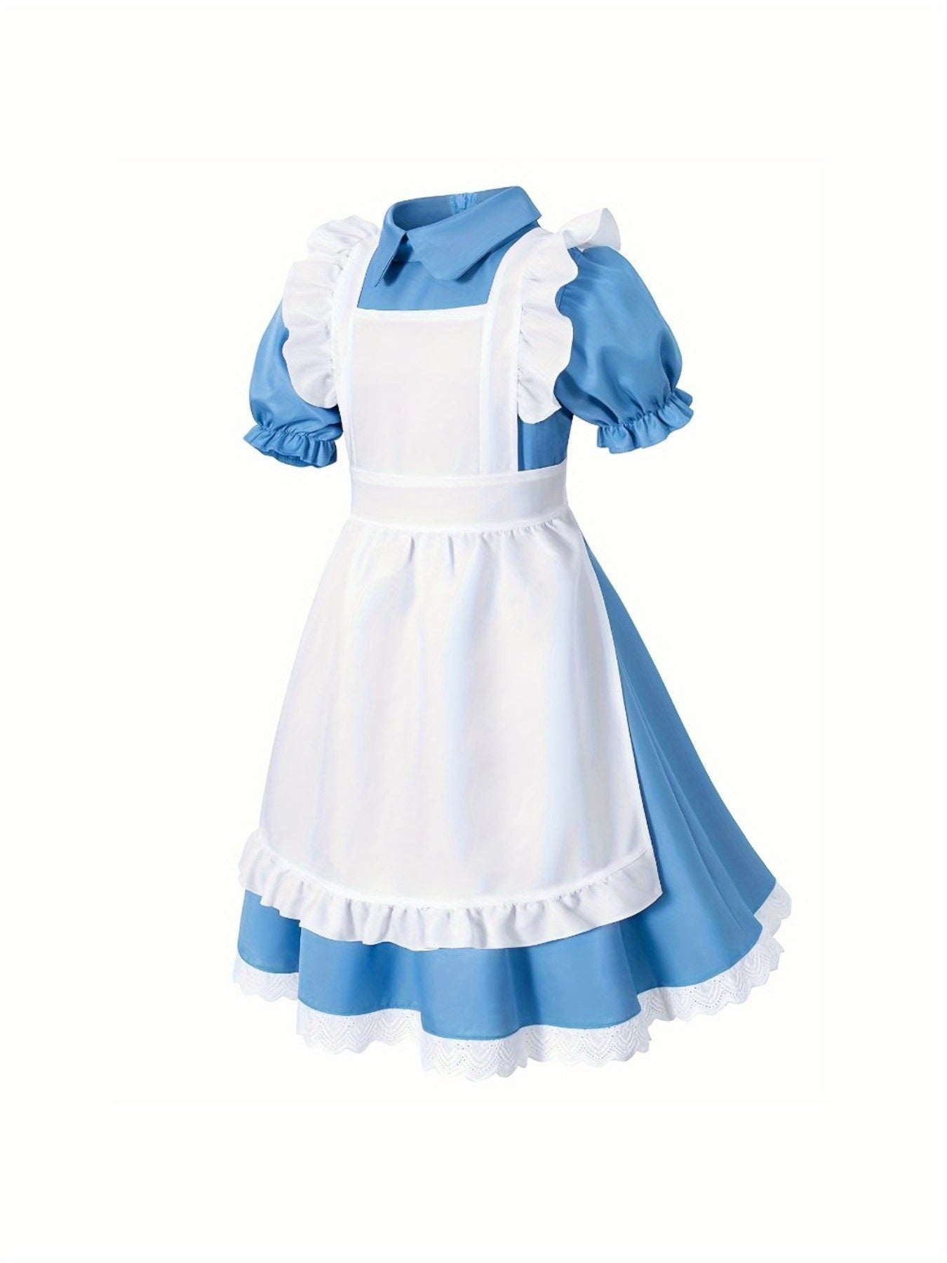Girls Classic Puff Sleeve Halloween Costume Dress Set | Mini 4