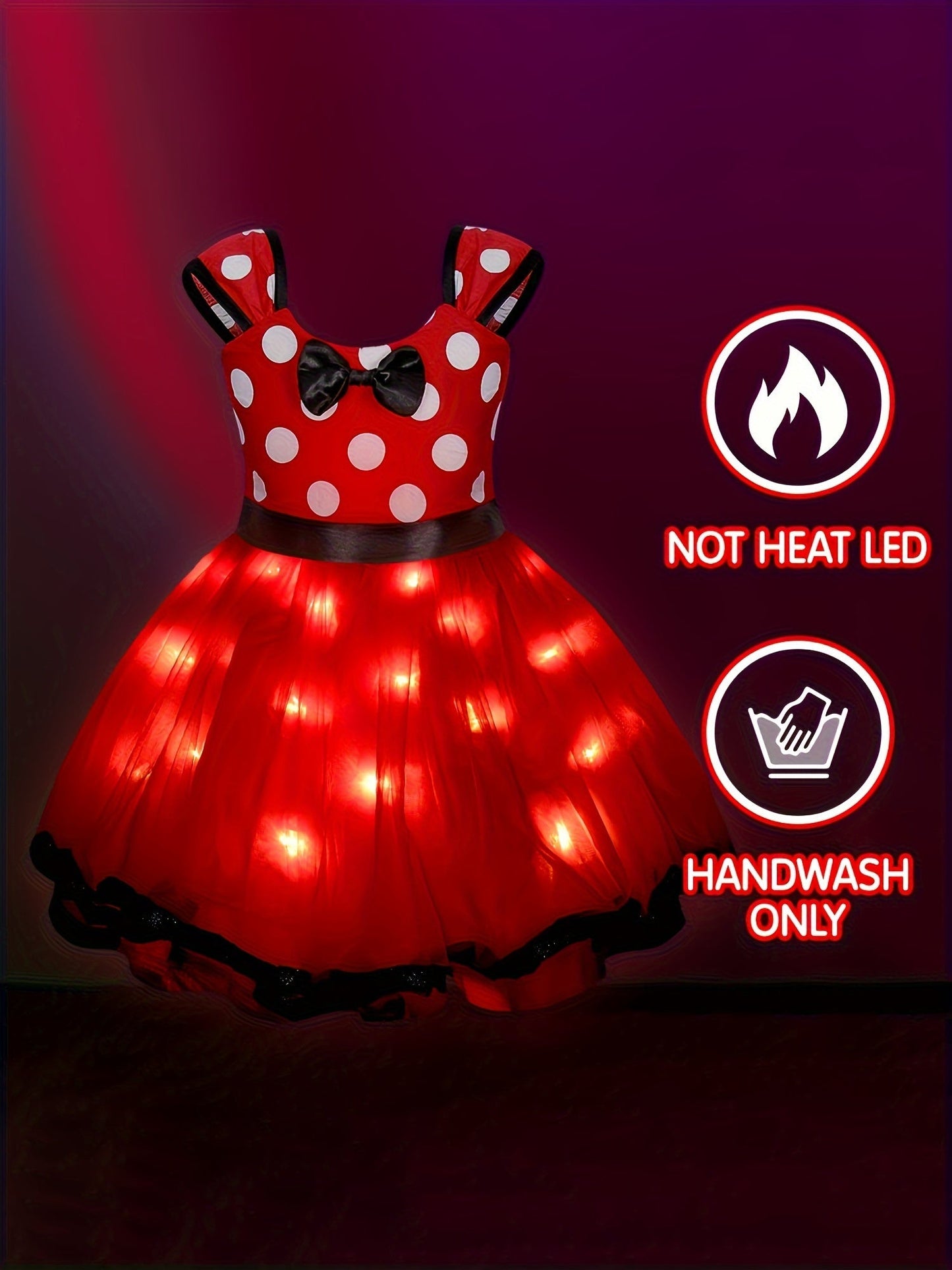 Girls Light-Up Halloween Mouse Costume Dress | Mini 5