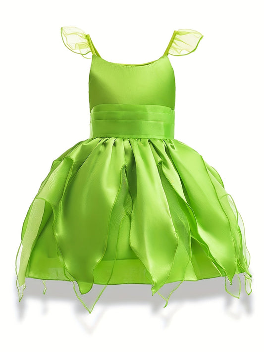 Girls Magical Fairy Halloween Costume Dress | Sleeveless Wings 0