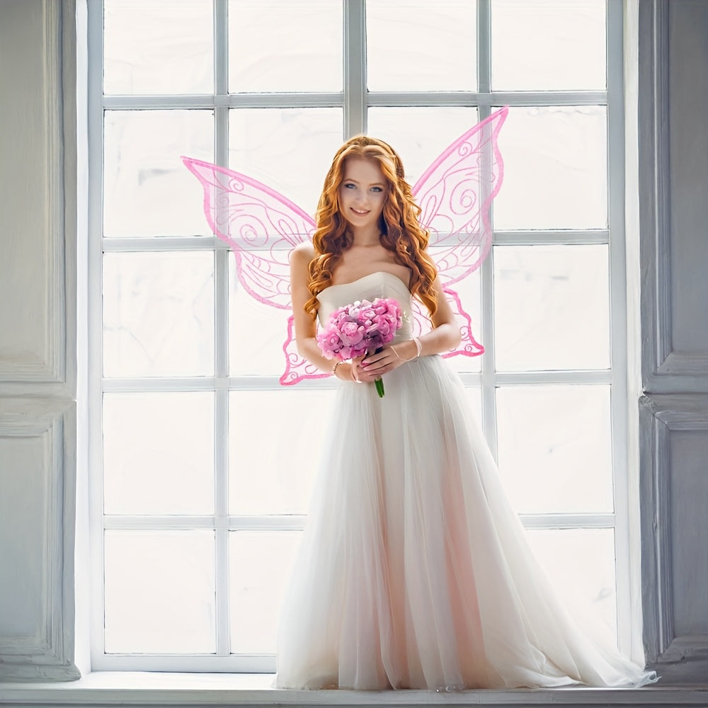 Girls Magical Halloween Fairy Costume Set | Wings Wand Ears 3