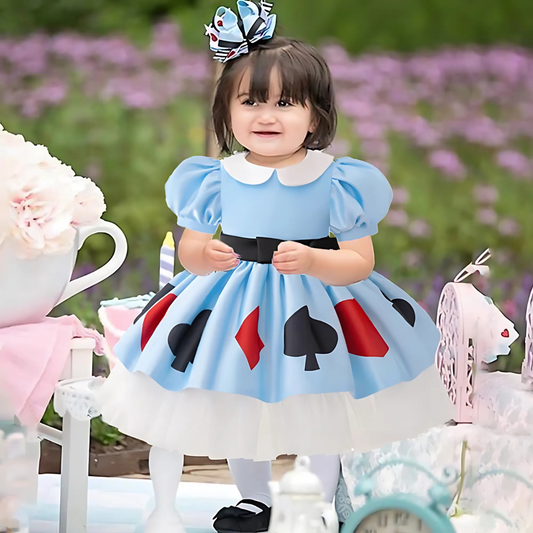 Girls Puff Sleeve Storybook Halloween Costume Dress | Mini 0