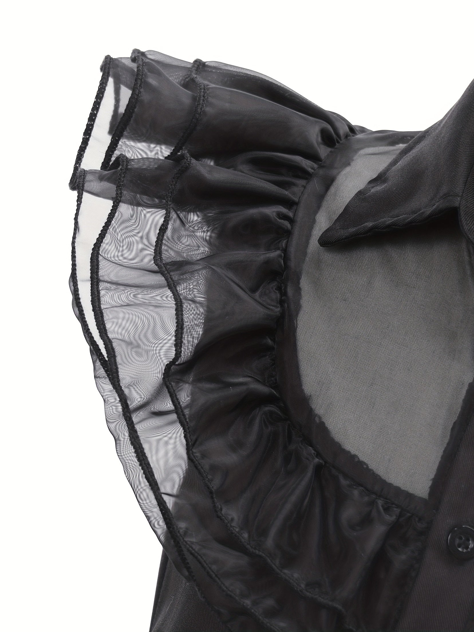 Girls’ Ruffled Gothic Halloween Costume Dress | Tiered Mini 2