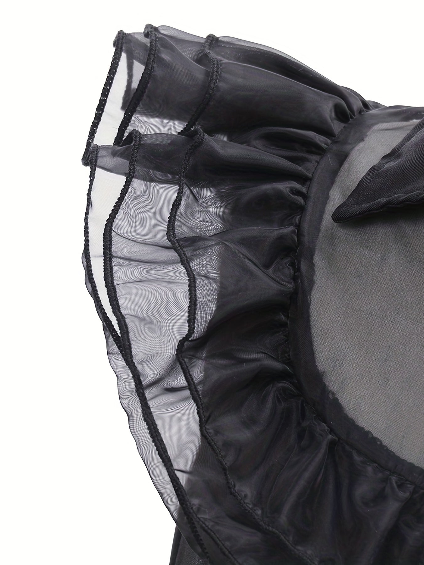 Girls’ Ruffled Gothic Halloween Costume Dress | Tiered Mini 5