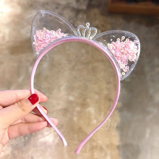 Glam tiara – Sparkling headband with cat ears | Stylish headband for parties & special occasions 0