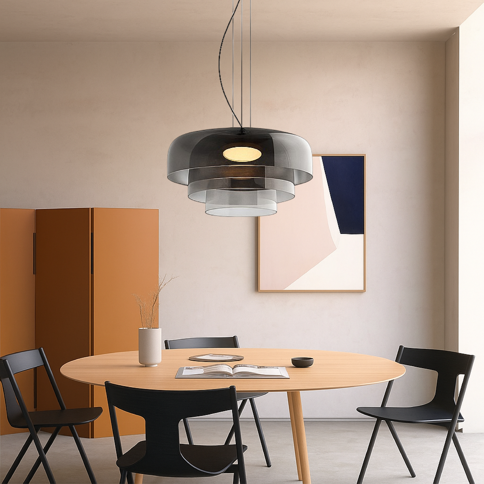 Glass pendant lamp 5