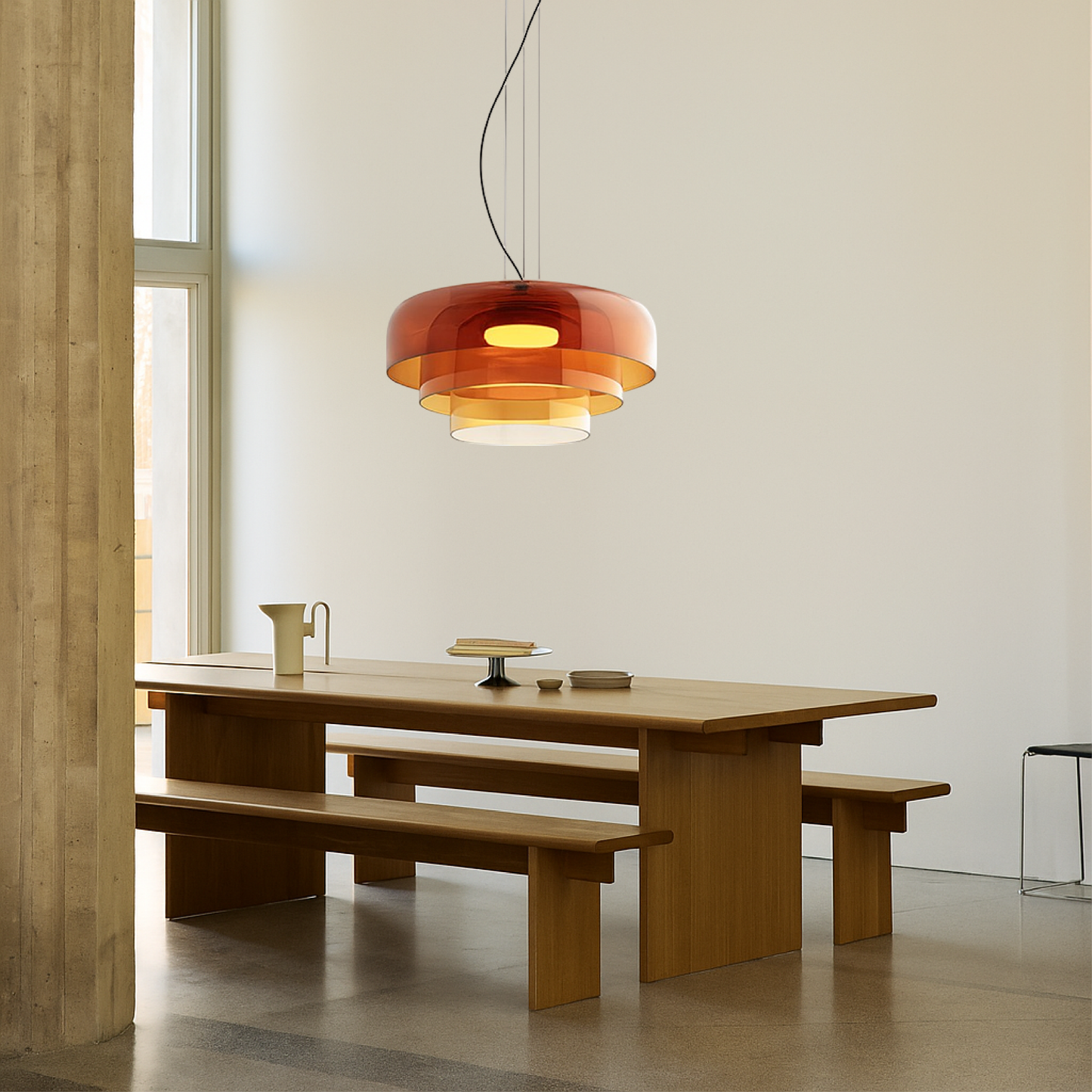 Glass pendant lamp 6