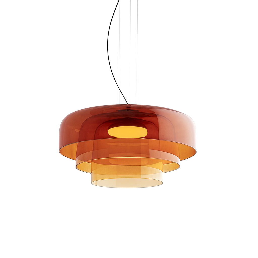 Glass pendant lamp 8