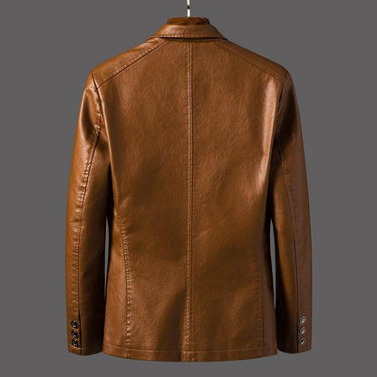 JaySmith Men's Blazer Jacket - Premium Leather, Modern Cut, Versatile Design-5