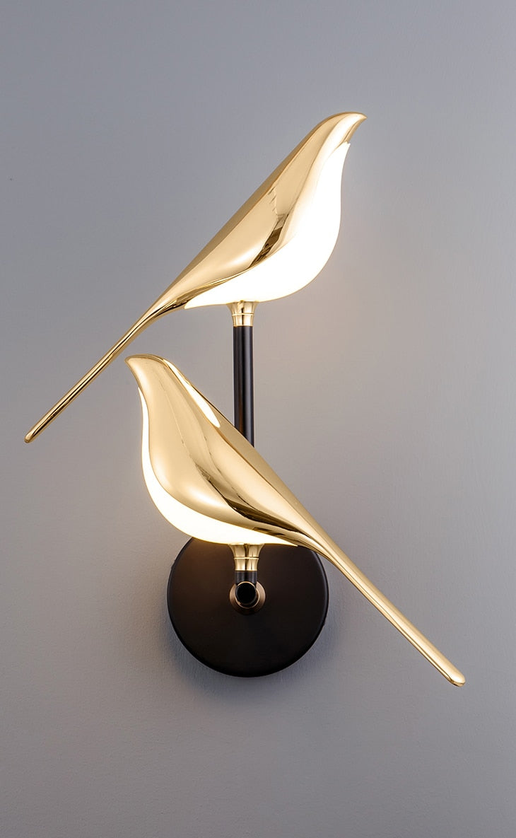 GlowFeather – Modern LED Bird Wall Lamp