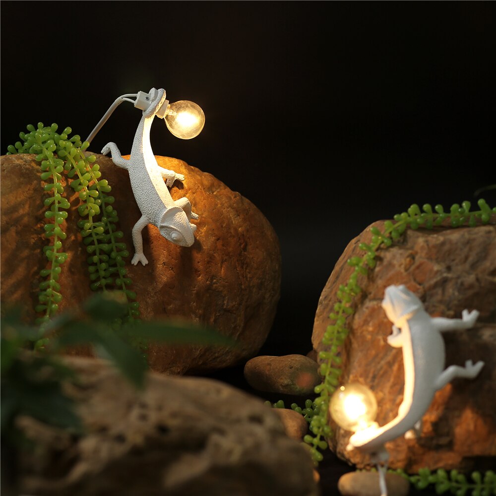 GlowLizard - Resin Lizard Table Lamp