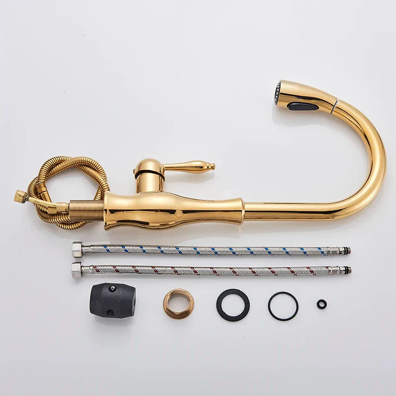 GoldenFlow - Stylish Gold Faucet