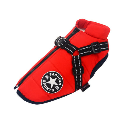 FurGuard | Warm & Secure Dog Coat with Built-In Harness