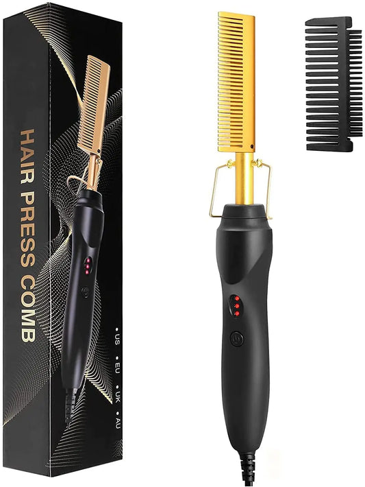 HeatMaster - Peigne électrique portable pour barbe et coiffure