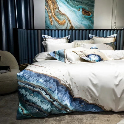 CrystalWave - Egyptian Cotton Duvet Cover Set