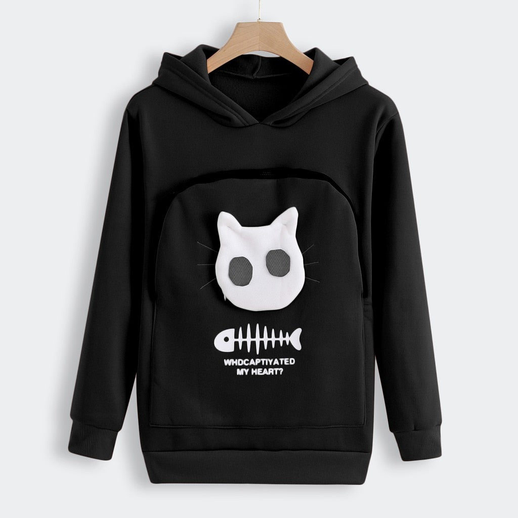 Variant image for Hug Pouch Sweater for Pet Lovers – Cozy Cotton Design with Removable Lining and Kangaroo Pocket-7