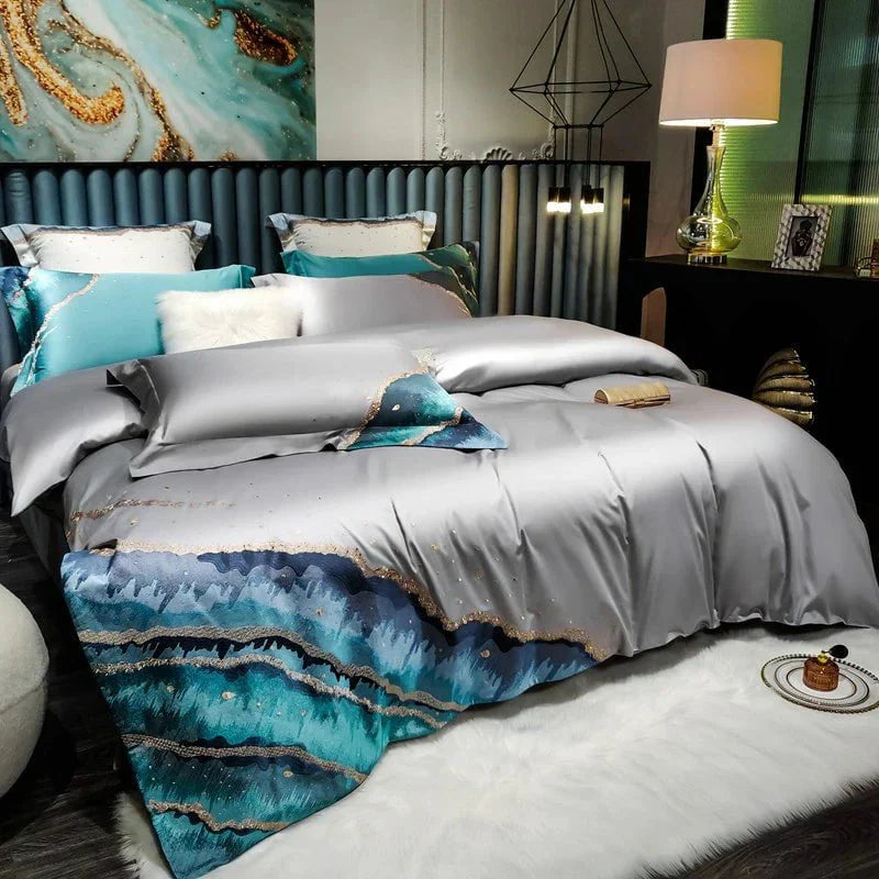 CrystalWave - Egyptian Cotton Duvet Cover Set