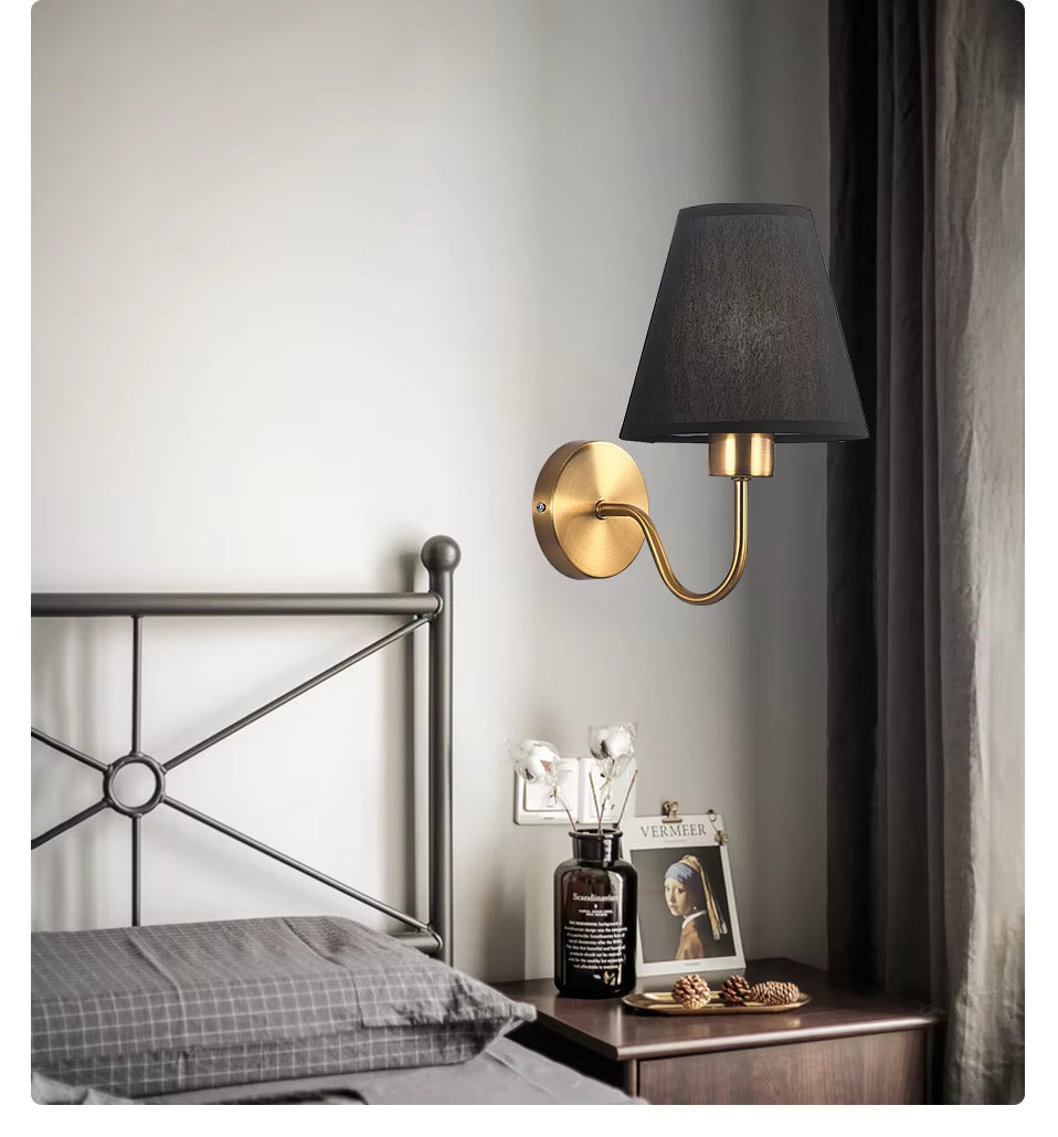 RusticGlow - Wandlamp van Stof in Amerikaanse Stijl