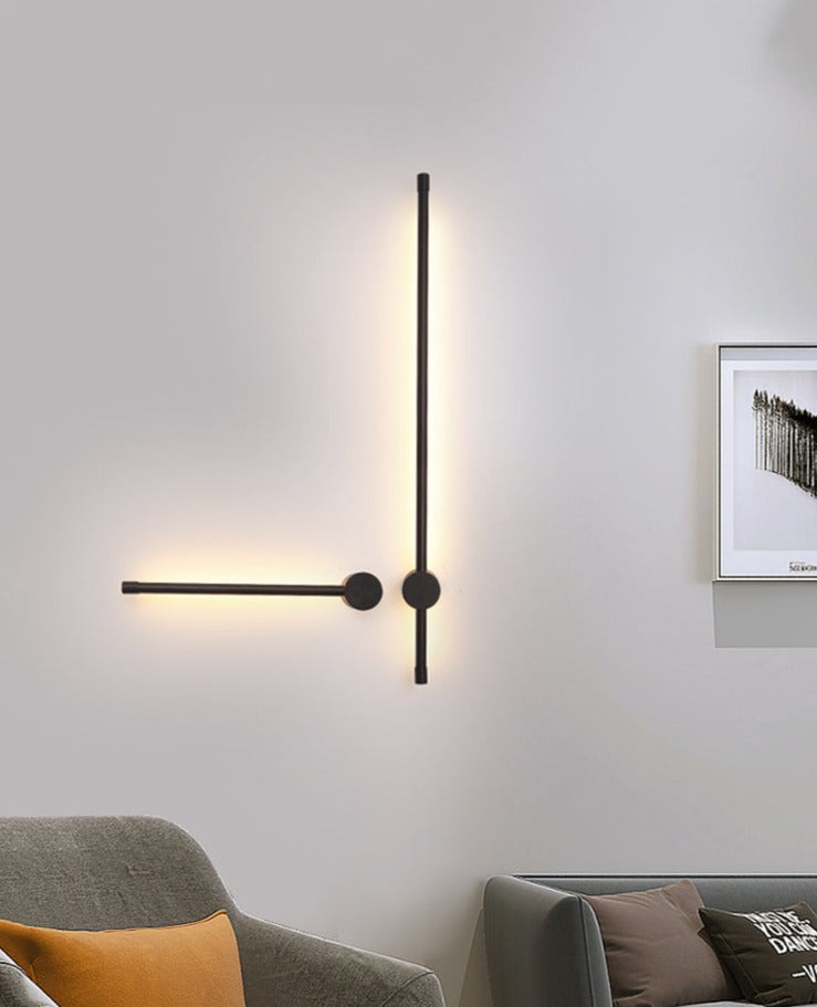 NordicRod – Minimalistyczna Lampa Ścienna z Wtyczką do Stylowych Wnętrz