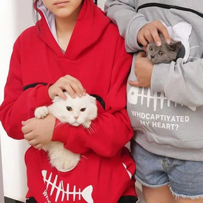 Hug Pouch Sweater for Pet Lovers – Cozy Cotton Design with Removable Lining and Kangaroo Pocket-5