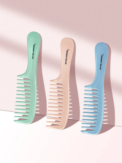 FlexiBrush - Wide Tooth Hair Comb for Gentle Detangling and Styling