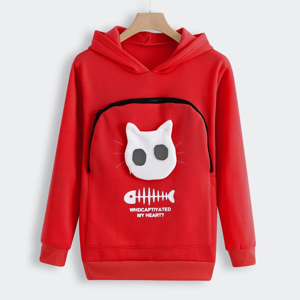Variant image for Hug Pouch Sweater for Pet Lovers – Cozy Cotton Design with Removable Lining and Kangaroo Pocket-19