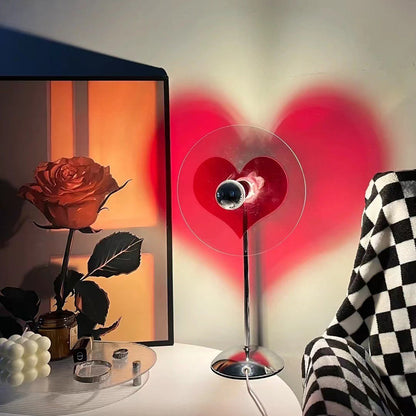 LoveGlow – Lampada da Tavolo Elegante con LED Ricaricabile