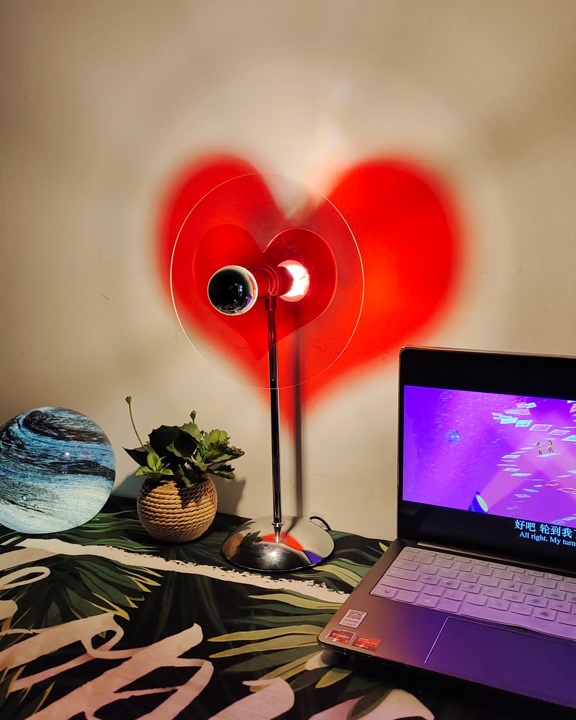 LoveGlow – Lampada da Tavolo Elegante con LED Ricaricabile