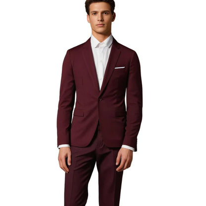 Variant image for Hymans - Men's Slim-Fit Black Suit Set for Weddings and Formal Events-25