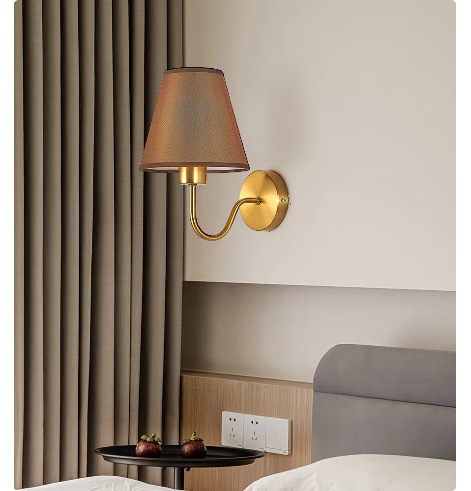 RusticGlow - Wandlamp van Stof in Amerikaanse Stijl