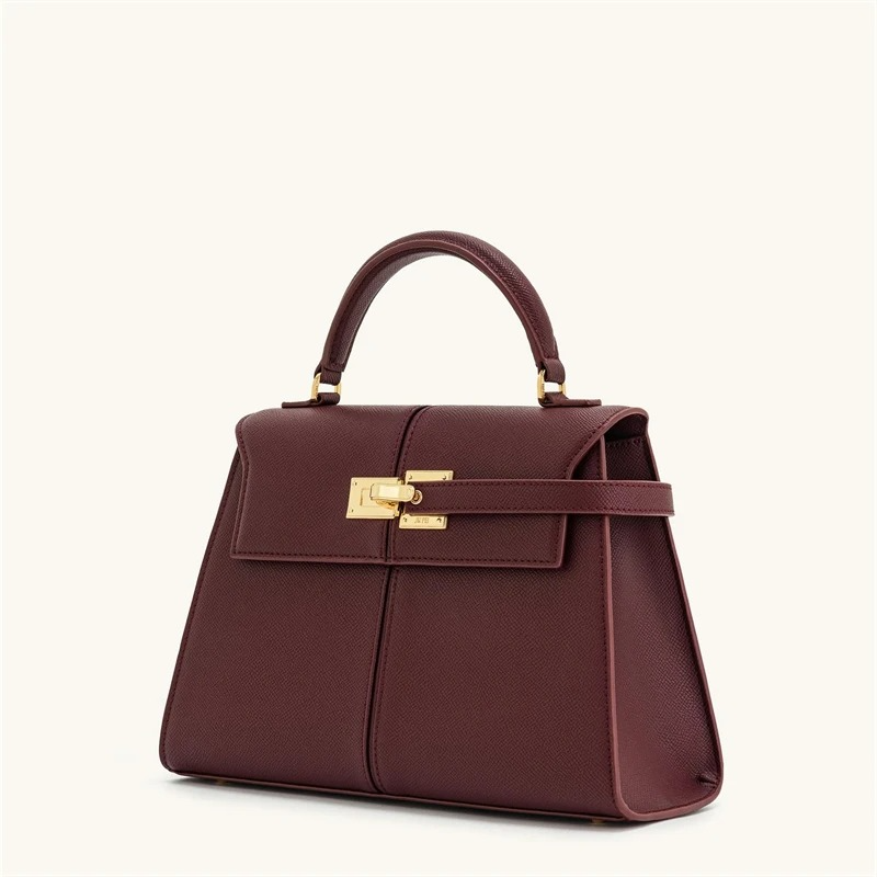 High-Capacity Crossbody Handbag in Deep White or Burgundy – Stylish and Functional Design 1