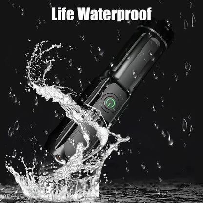 High-Power USB Rechargeable Flashlight with Waterproof Design and Telescopic Focus - Portable Torch Light 2