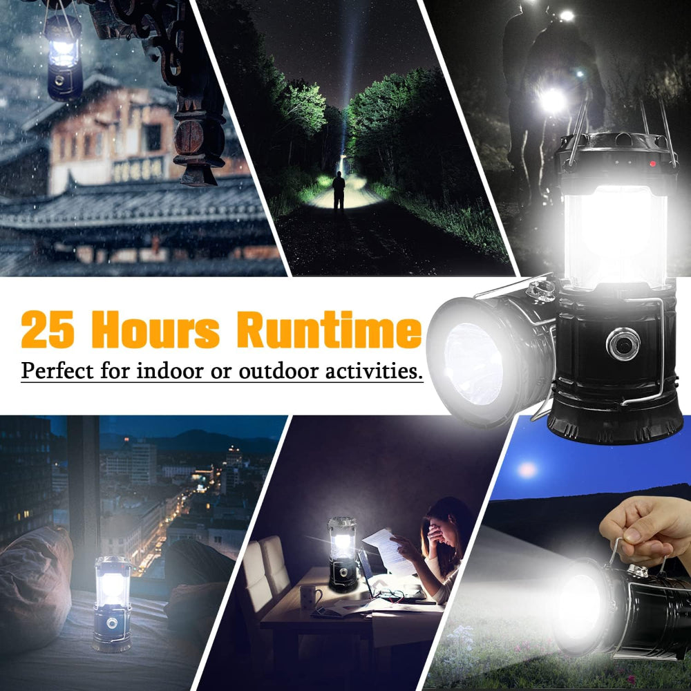 Hunting Gear Solar Rechargeable LED Camping Lantern 3