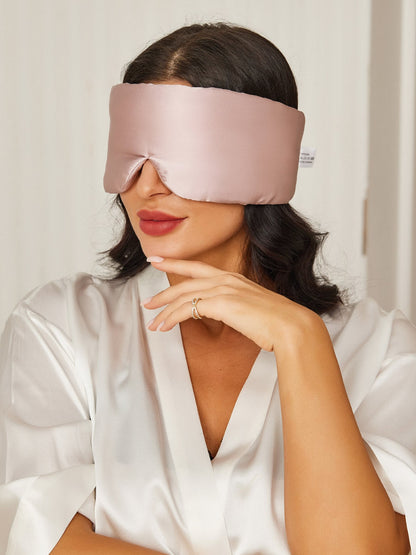 SilkSerenity - Elegant One-Piece Silk Sleep Mask