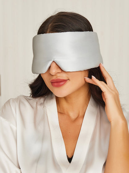 SilkSerenity - Elegant One-Piece Silk Sleep Mask