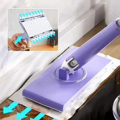 Innovative Cleaning Mop with 360° Swivel Head and Easy-Change Reusable Cloths - Eco-Friendly Design 2