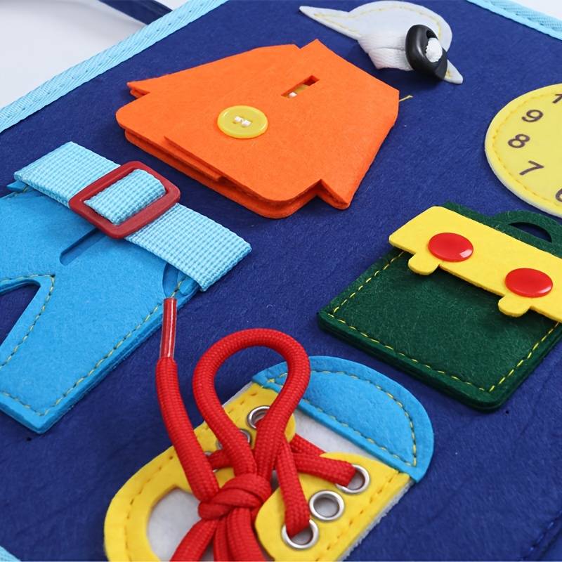 Interactive Montessori Learning Book for Kids – Engaging Activities with Laces, Zippers, and Buttons 2