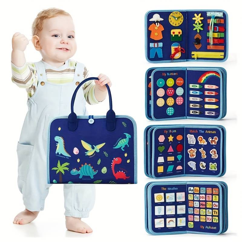 Interactive Montessori Learning Book for Kids – Engaging Activities with Laces, Zippers, and Buttons 5