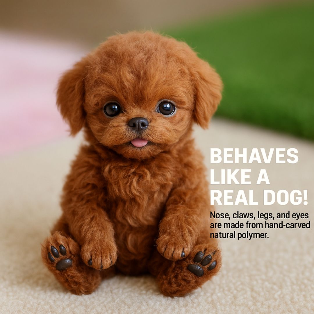 Interactive Puppy Toy - Voice and Touch Responsive with Realistic Movements, Soft Synthetic Leather, Low-Noise 5