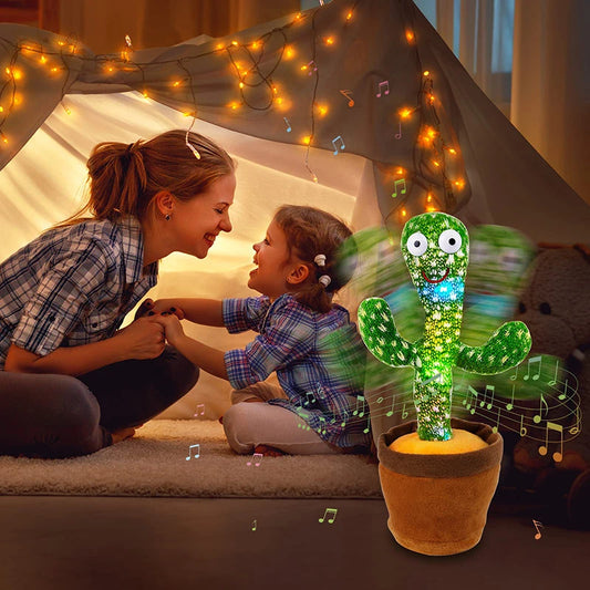 Interactive Talking Cactus Plush Toy for Kids – Soft Dancing Electronic Toy with Colorful Accents 4