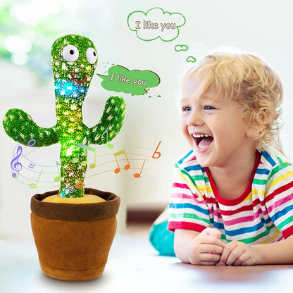 Interactive Talking Cactus Plush Toy for Kids – Soft Dancing Electronic Toy with Colorful Accents 5