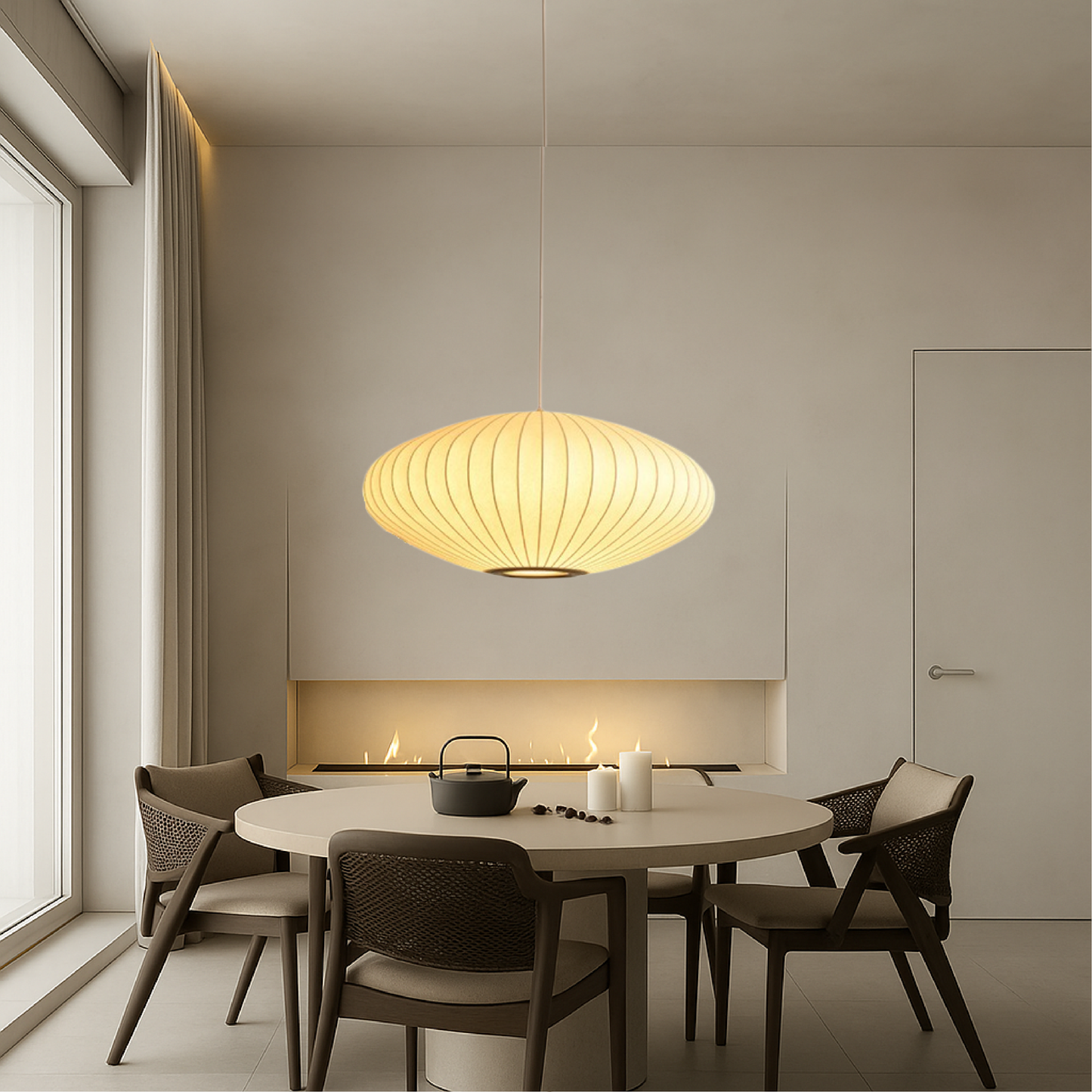 Italian Silk Pendant Lamp 6