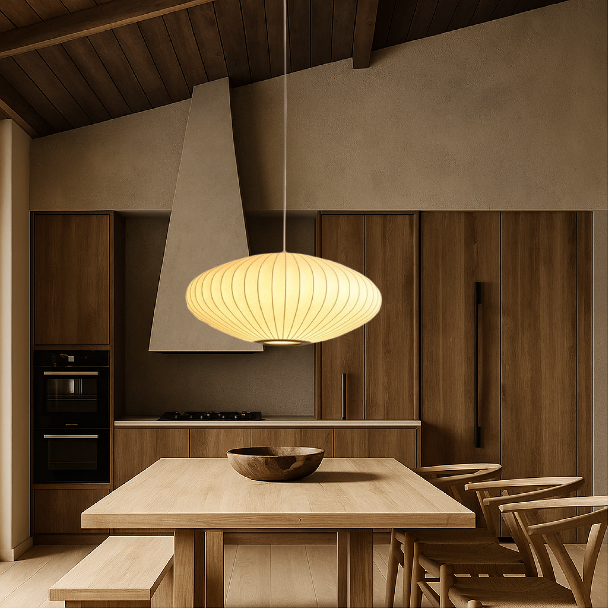 Italian Silk Pendant Lamp 7