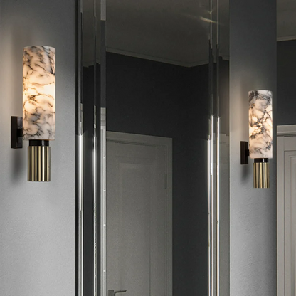 LuxeLume – Refined Marble Wall Lamp