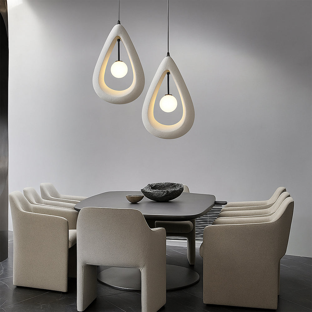 Japandi Oval Pendant Lamp 1