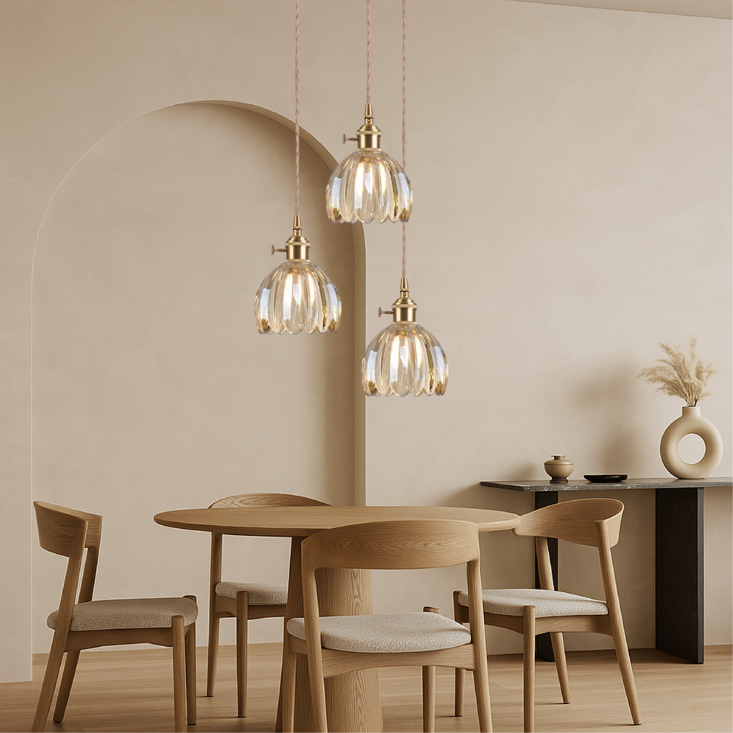 Japanese glass pendant lamp 4