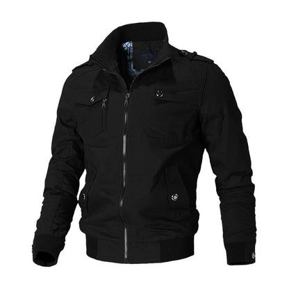 Jens | Men's autumn bomber jacket with a classic design 0
